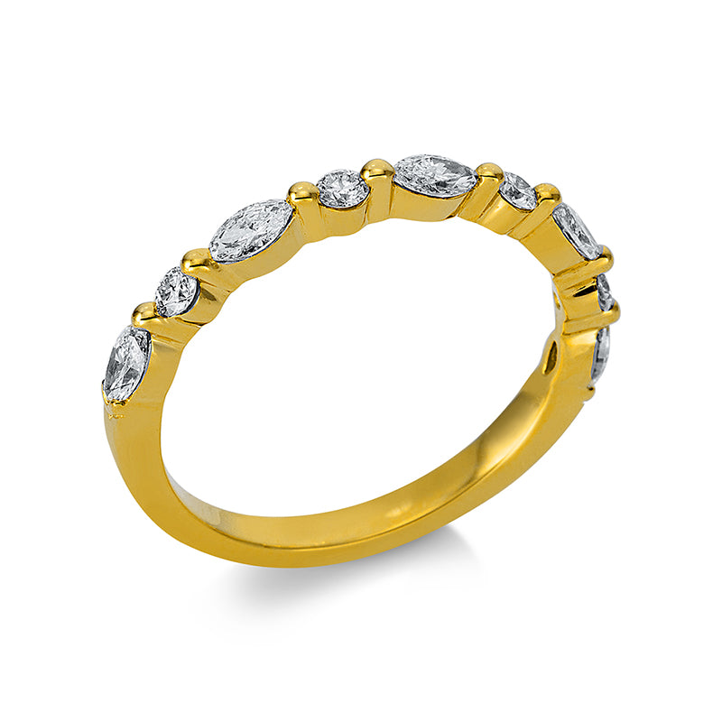 Ring - Mehrfachsteinbesatz aus Gold mit Diamanten - 1BT58