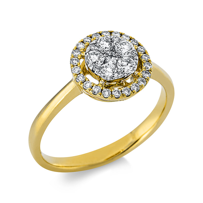 Ring - Halo Sparkle aus Gold mit Diamanten - 1BU52
