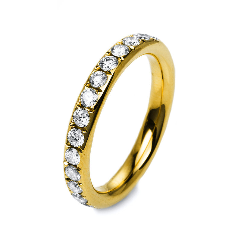Ring    aus 750/-18 Karat Gelbgold mit 27 Diamanten 1