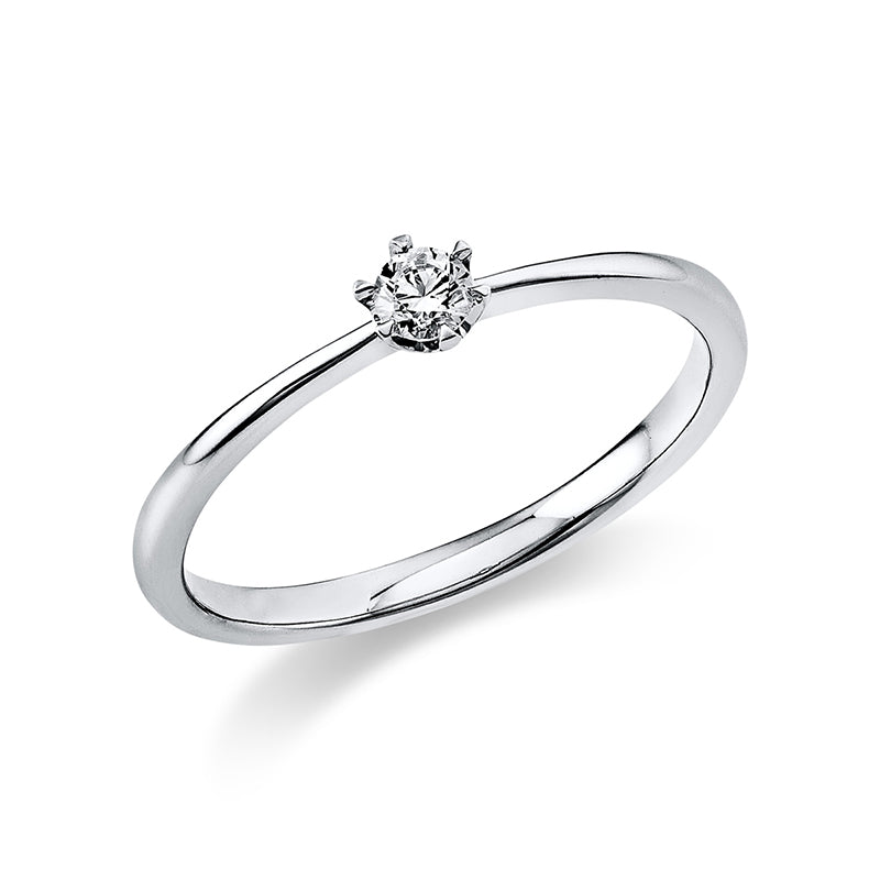 Ring    aus 950/-Platin Platin mit 1 Diamant 0