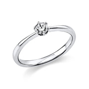 Ring    aus 950/-Platin Platin mit 1 Diamant 0