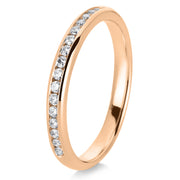 Ring    aus 750/-18 Karat Rotgold mit 17 Diamanten 0