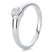 Ring - Solitaire aus Gold mit Diamant - 1C512