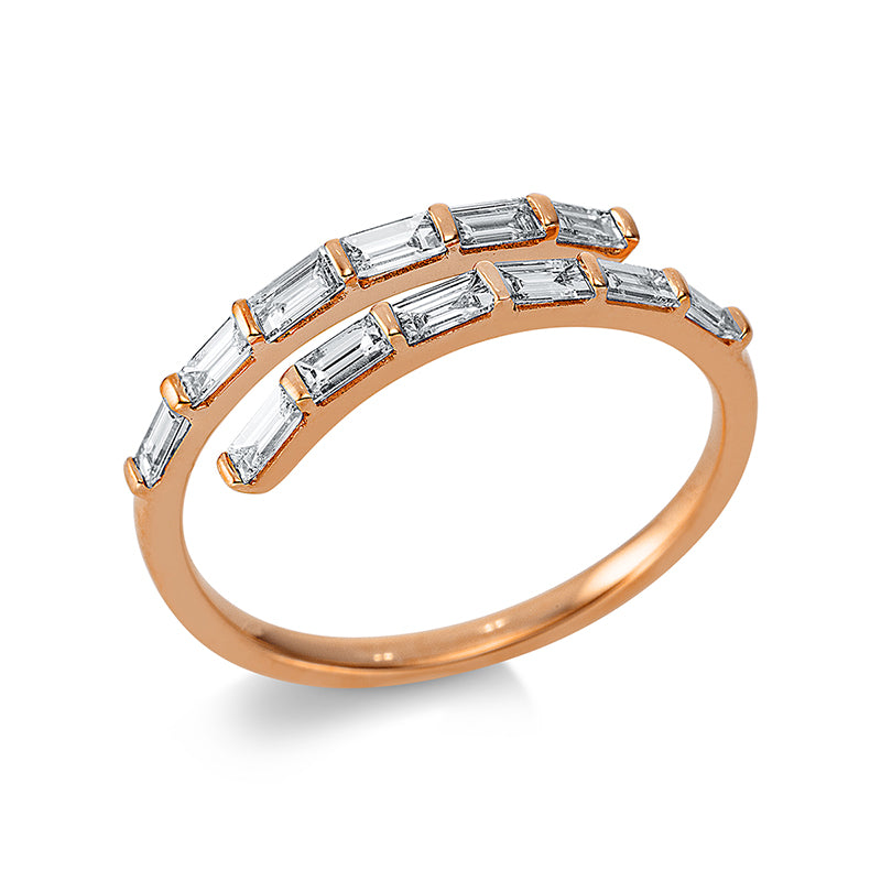 Ring    aus 750/-18 Karat Rotgold mit 12 Diamanten 0