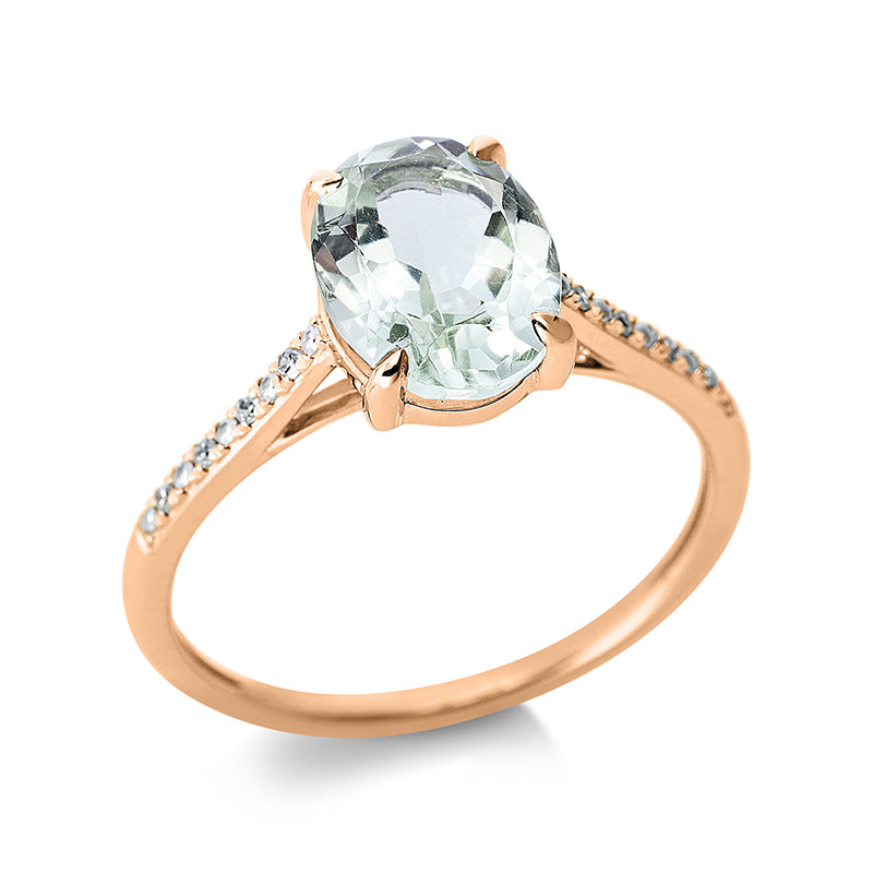 Ring aus Gold mit Diamanten mit Amethyst - 1CB55