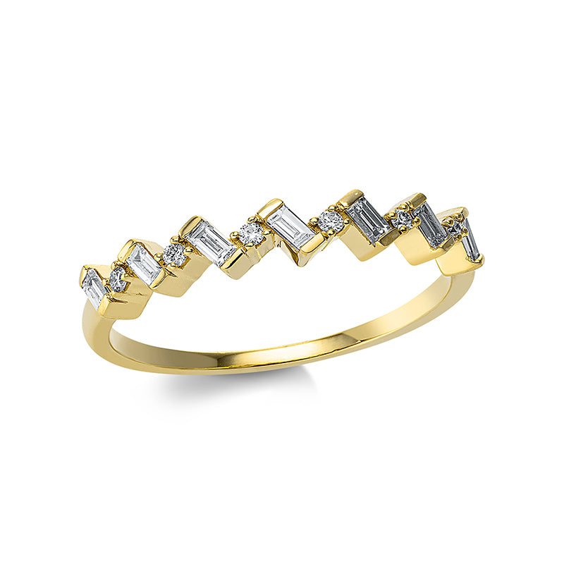 Ring    aus 750/-18 Karat Gelbgold mit 13 Diamanten 0