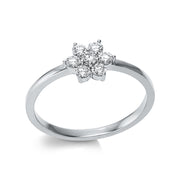 Ring    aus 750/-18 Karat Weißgold mit 7 Diamanten 0