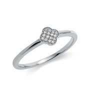 Ring    aus 750/-18 Karat Weißgold mit 16 Diamanten 0