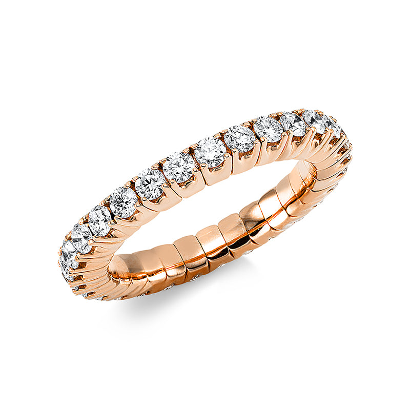 Ring    aus 750/-18 Karat Rotgold mit 29 Diamanten 1