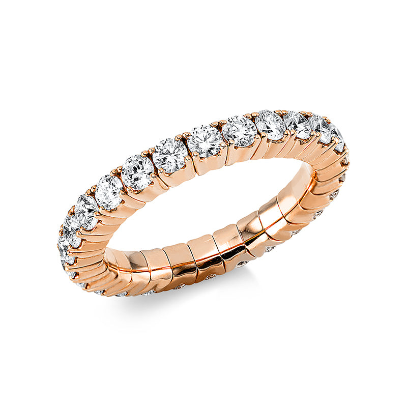 Ring - Memoire voll aus Gold mit Diamanten, elastisch - 1CD56