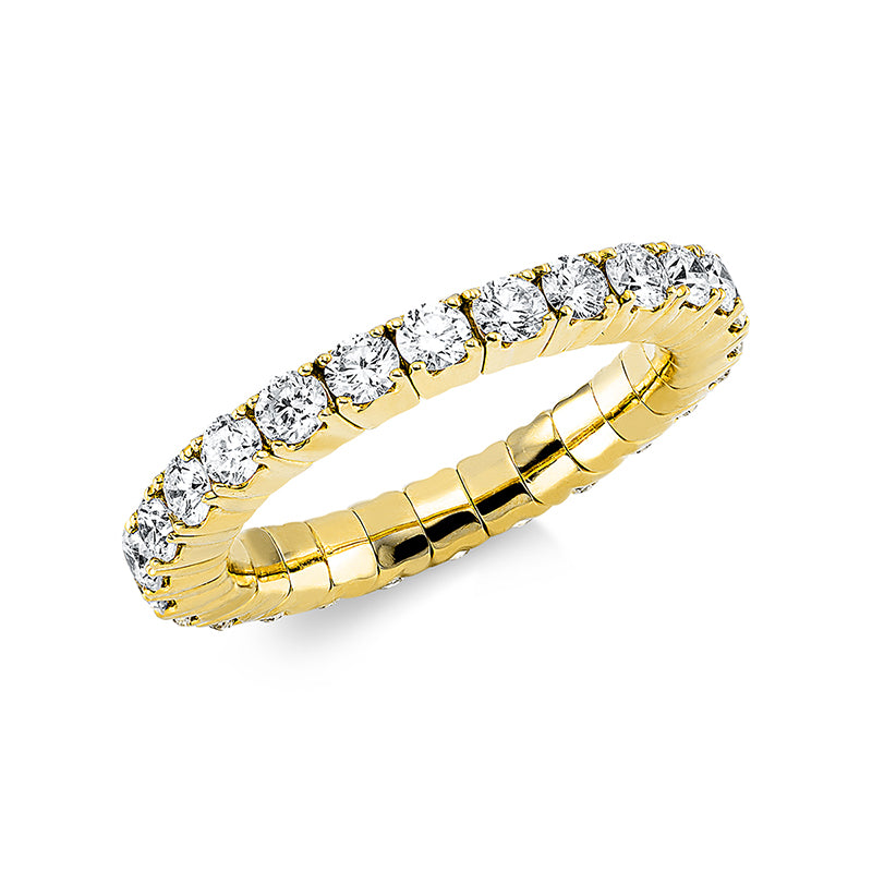 Ring    aus 750/-18 Karat Gelbgold mit 23 Diamanten 2