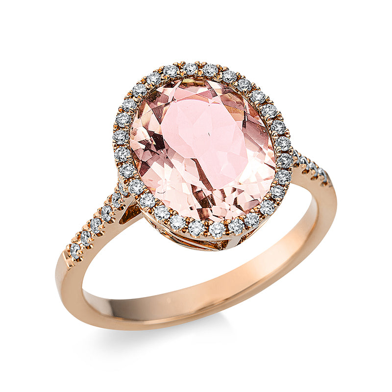 Ring aus Gold mit Diamanten mit Morganit - 1CD83