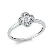 Ring - Halo Sparkle aus Gold mit Diamanten - 1CF23