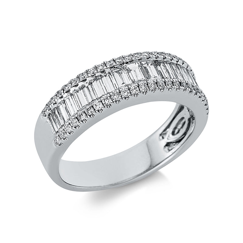 Ring    aus 750/-18 Karat Weißgold mit 68 Diamanten 0