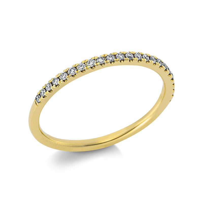 Ring    aus 585/-14 Karat Gelbgold mit 23 Diamanten 0