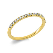 Ring - Memoire halb aus Gold mit Diamanten - 1CH07