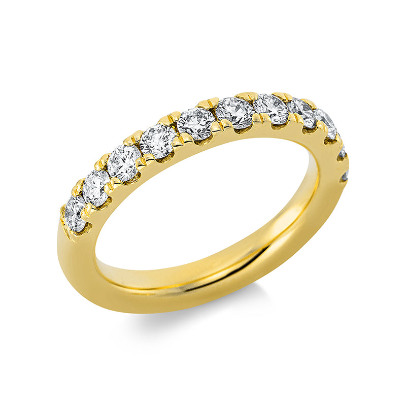 Ring - Memoire halb aus Gold mit Diamanten - 1CH15