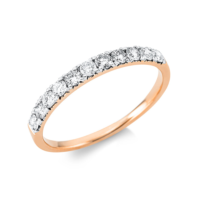 Ring    aus 750/-18 Karat Rotgold mit 11 Diamanten 0