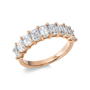 Ring - Memoire halb aus Gold mit Diamanten - 1CJ30