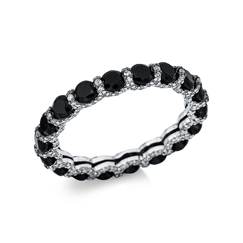 Ring mit Spinel  aus 750/-18 Karat Weißgold mit 198 Diamanten 0