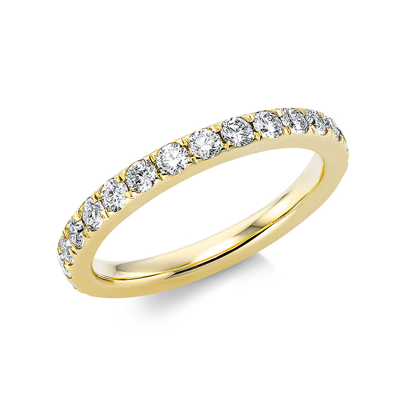 Ring    aus 750/-18 Karat Gelbgold mit 28 Diamanten 1