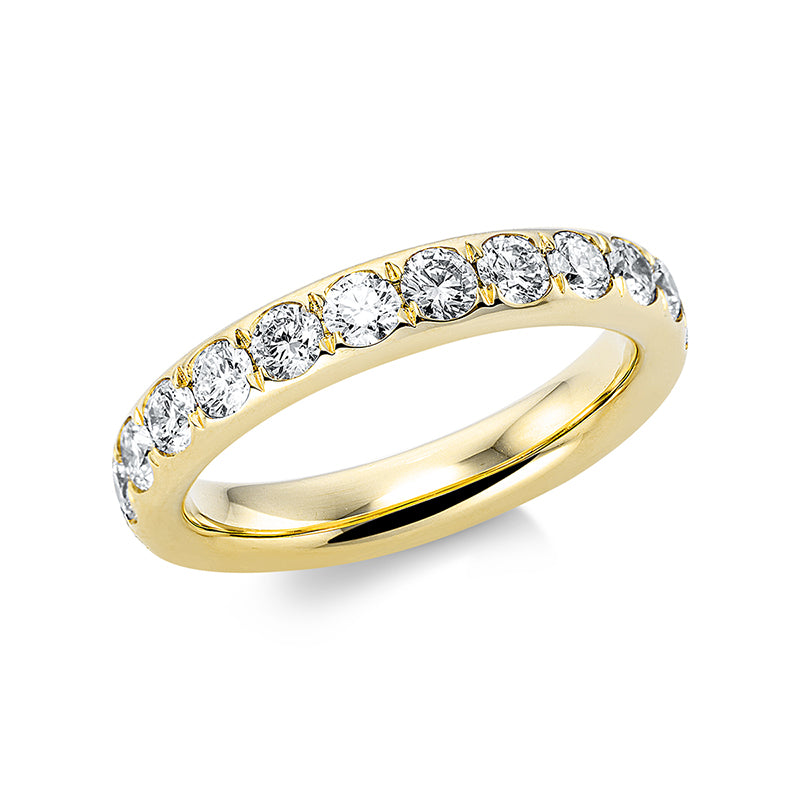 Ring    aus 750/-18 Karat Gelbgold mit 23 Diamanten 1