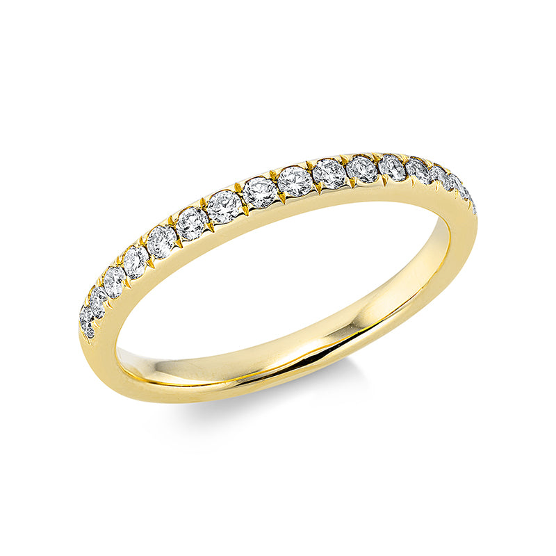 Ring - Memoire halb aus Gold mit Diamanten - 1CM21