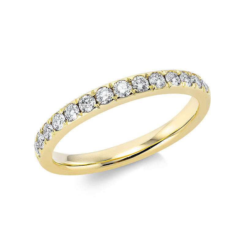 Ring - Memoire halb aus Gold mit Diamanten - 1CM24