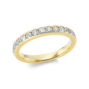 Ring    aus 750/-18 Karat Gelbgold mit 14 Diamanten 0