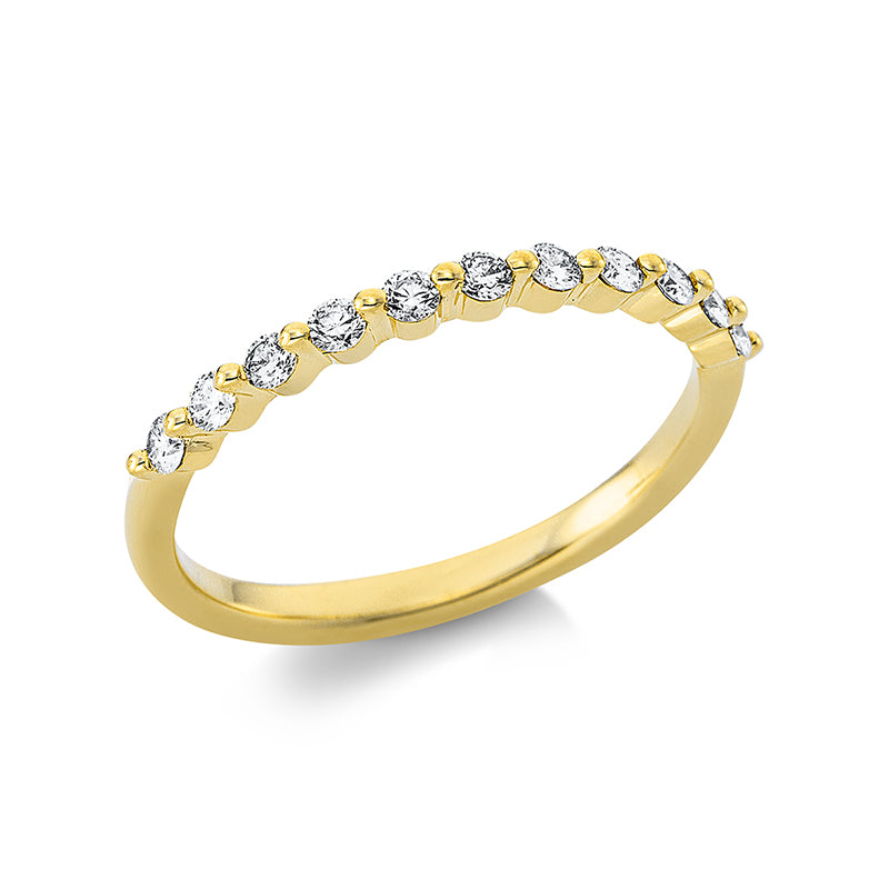 Ring    aus 750/-18 Karat Gelbgold mit 11 Diamanten 0