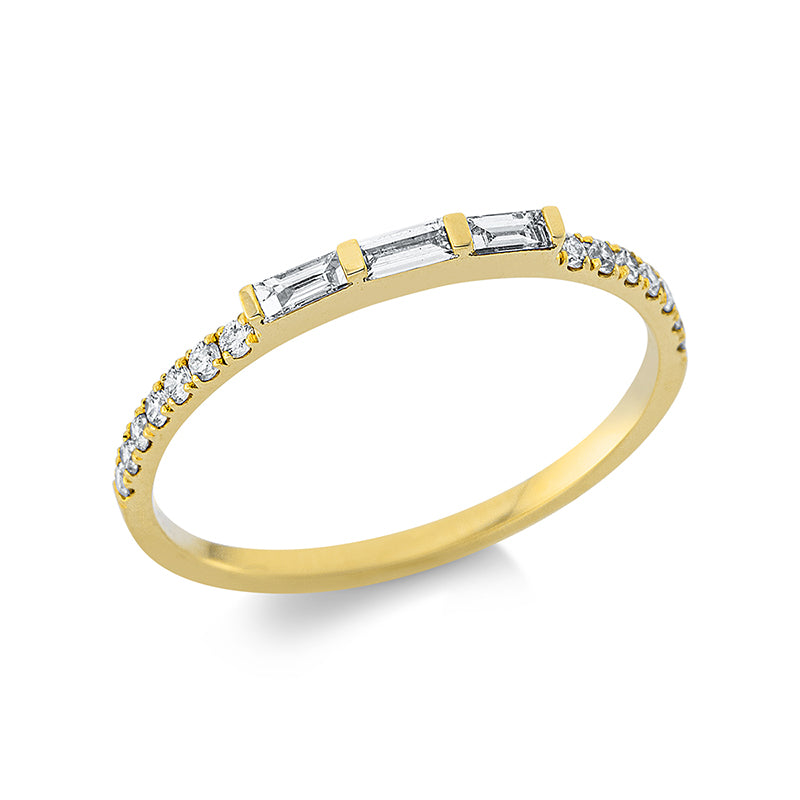 Ring    aus 750/-18 Karat Gelbgold mit 17 Diamanten 0
