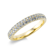 Ring    aus 750/-18 Karat Gelbgold mit 40 Diamanten 0