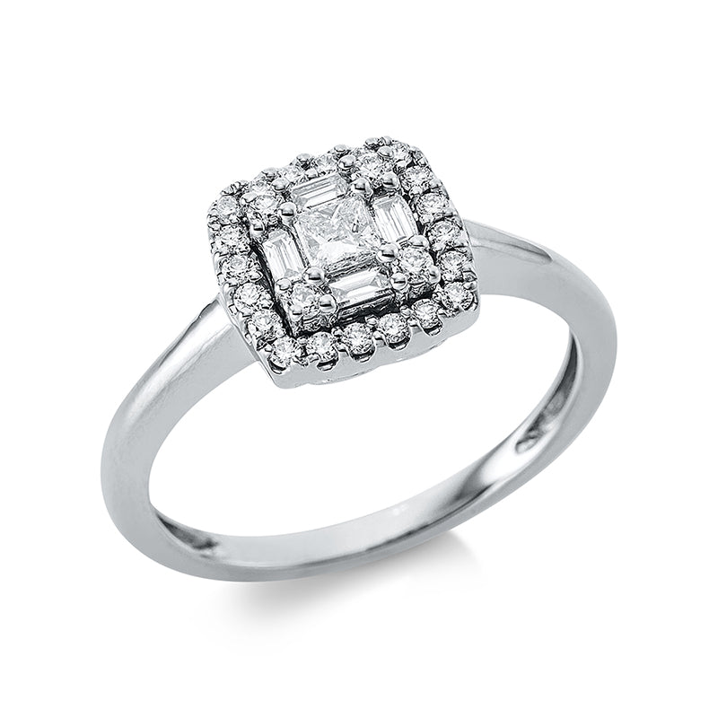Ring    aus 750/-18 Karat Weißgold mit 29 Diamanten 0