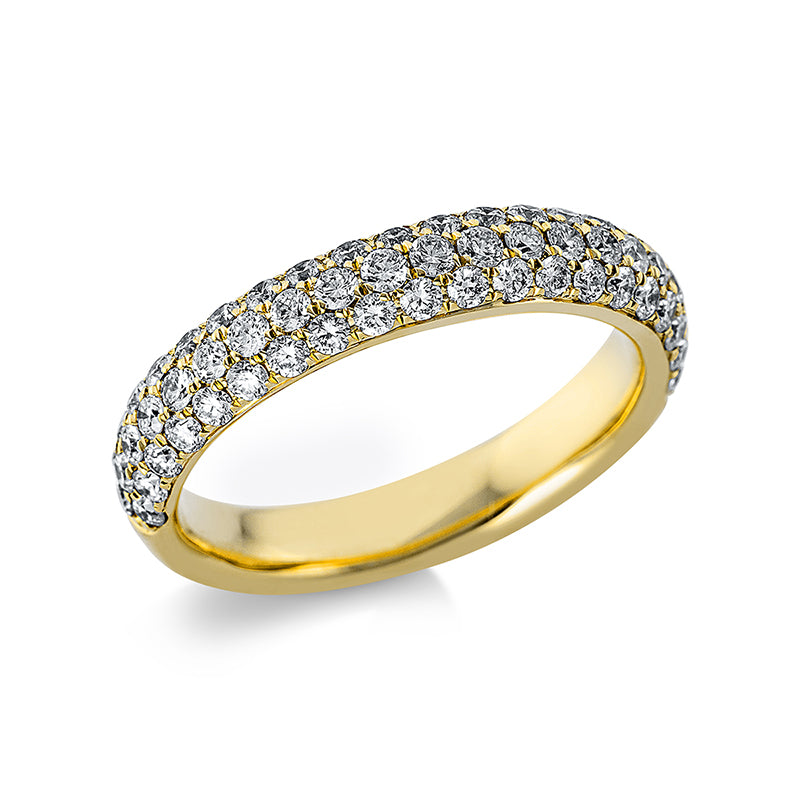 Ring    aus 750/-18 Karat Gelbgold mit 61 Diamanten 0
