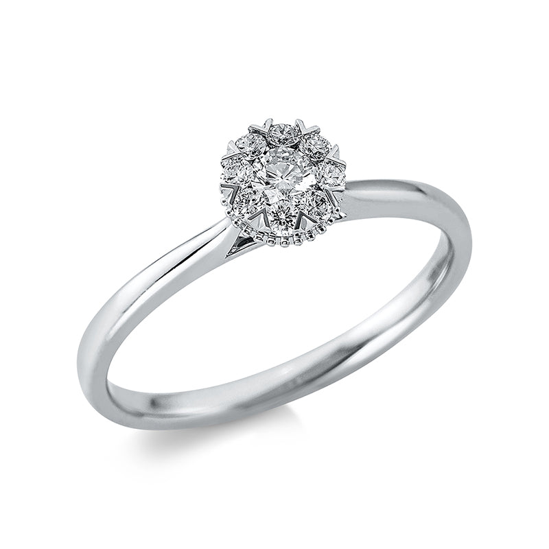 Ring - Halo Sparkle aus Gold mit Diamanten - 1CP90