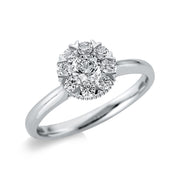 Ring - Halo Sparkle aus Gold mit Diamanten - 1CP93