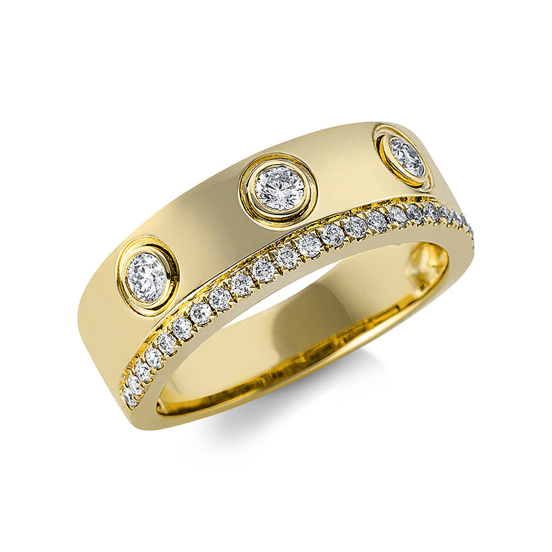 Ring    aus 750/-18 Karat Gelbgold mit 26 Diamanten 0