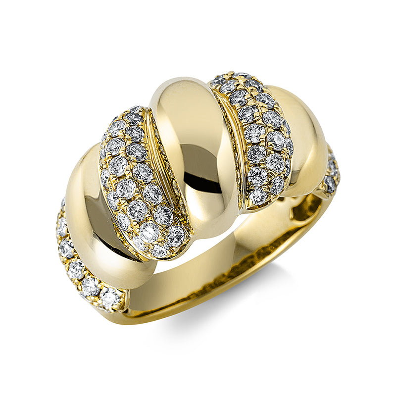 Ring - Pavé aus Gold mit Diamanten, -Symbol - 1CQ08