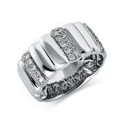 Ring    aus 750/-18 Karat Weißgold mit 42 Diamanten 0