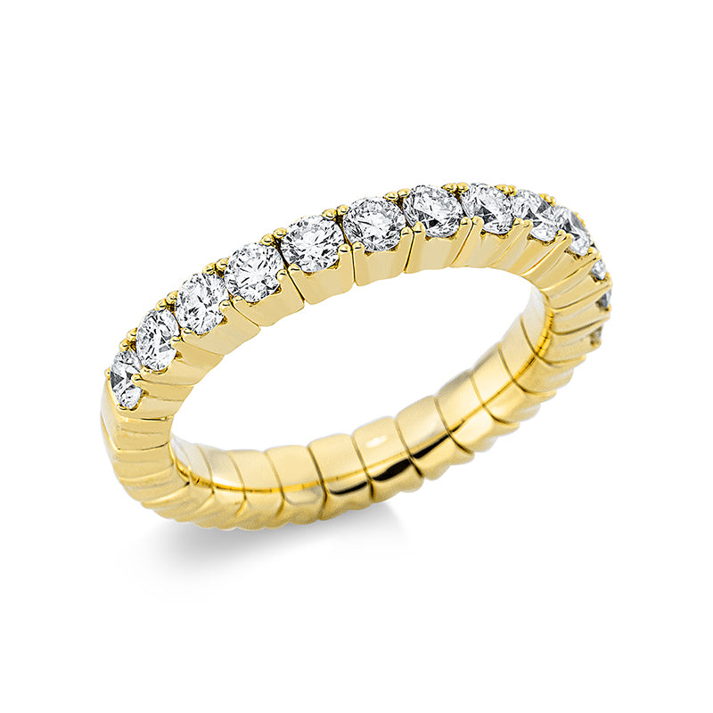 Ring    aus 750/-18 Karat Gelbgold mit 13 Diamanten 1