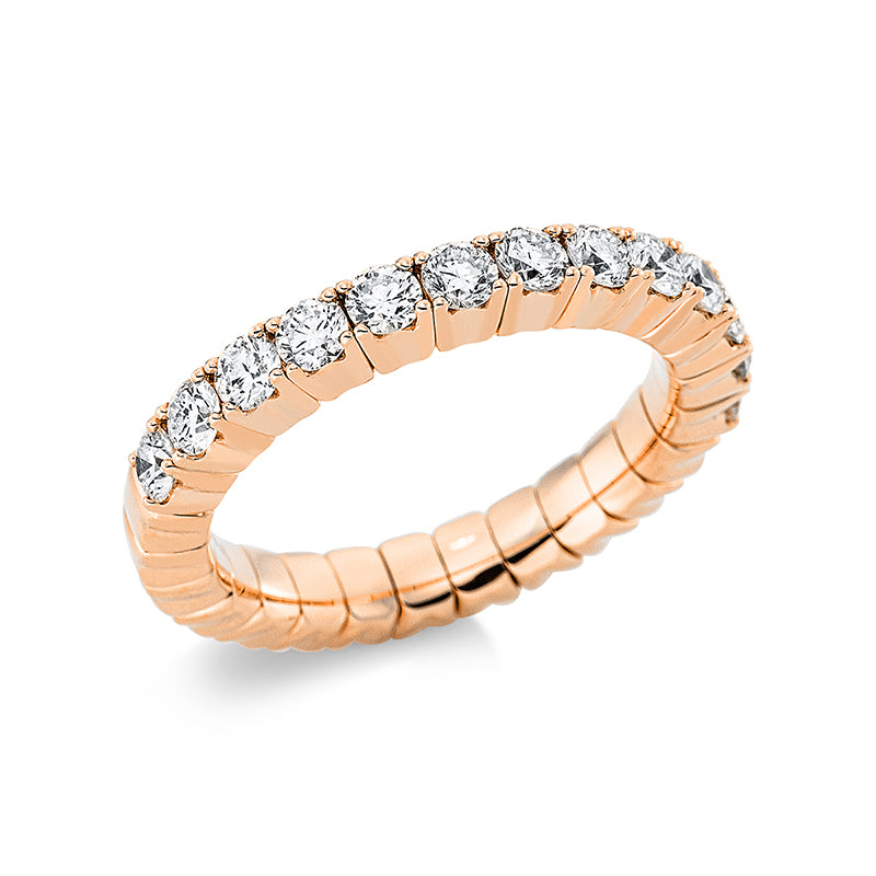 Ring    aus 750/-18 Karat Rotgold mit 13 Diamanten 1