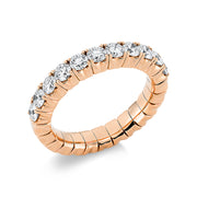 Ring    aus 750/-18 Karat Rotgold mit 11 Diamanten 1