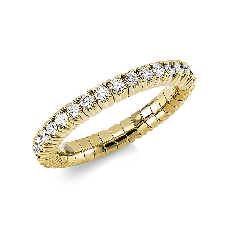 Ring    aus 750/-18 Karat Gelbgold mit 33 Diamanten 0