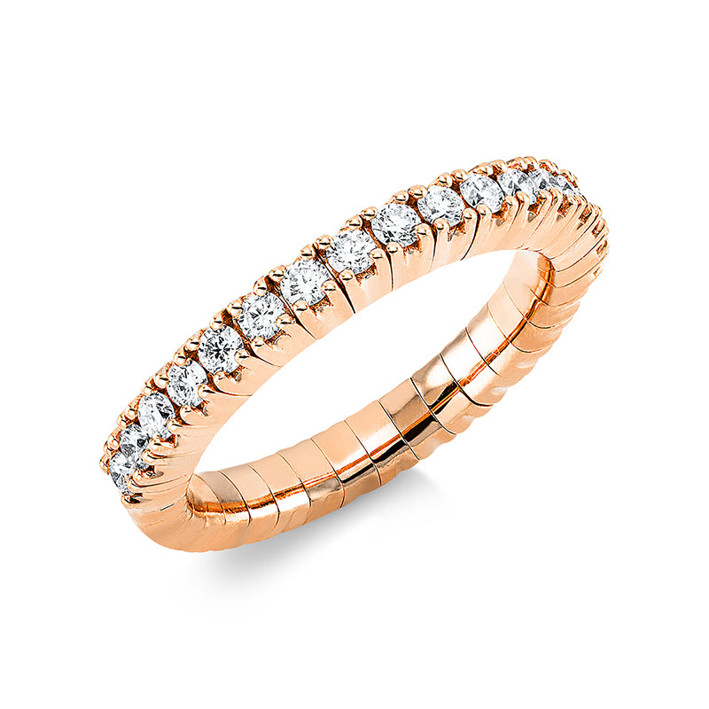 Ring    aus 750/-18 Karat Rotgold mit 17 Diamanten 0