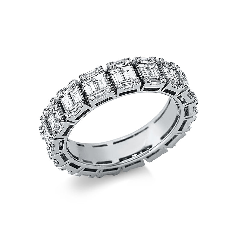 Ring    aus 585/-14 Karat Weißgold mit 136 Diamanten 2