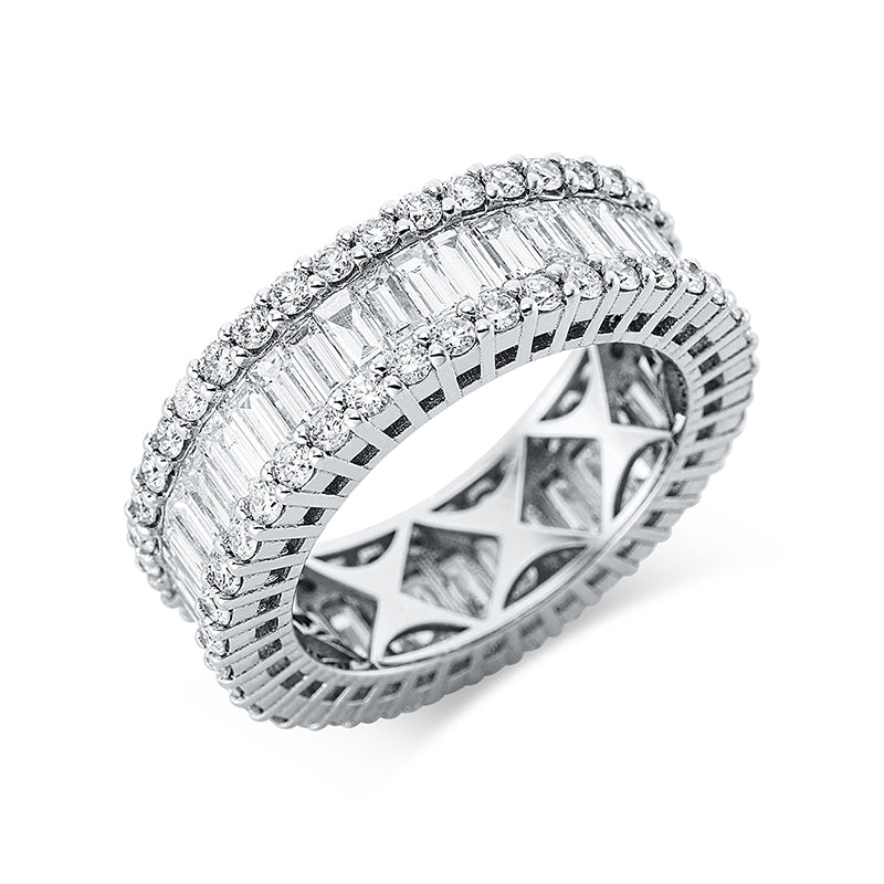 Ring    aus 750/-18 Karat Weißgold mit 121 Diamanten 4