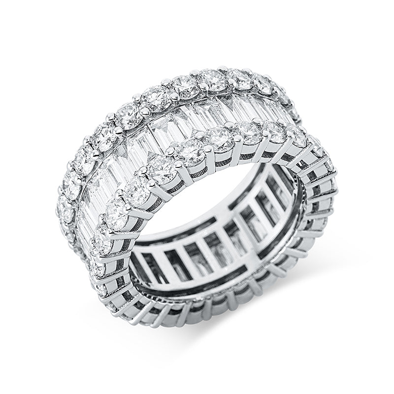 Ring    aus 750/-18 Karat Weißgold mit 87 Diamanten 7