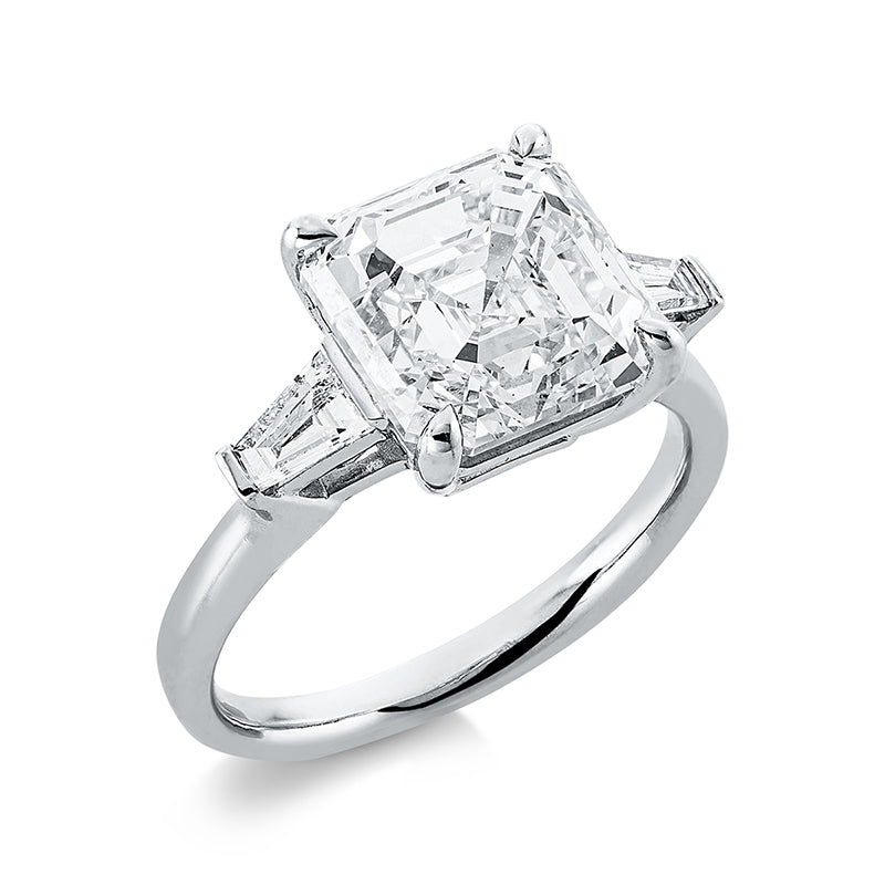 Ring    aus 750/-18 Karat Weißgold mit 3 Diamanten 5