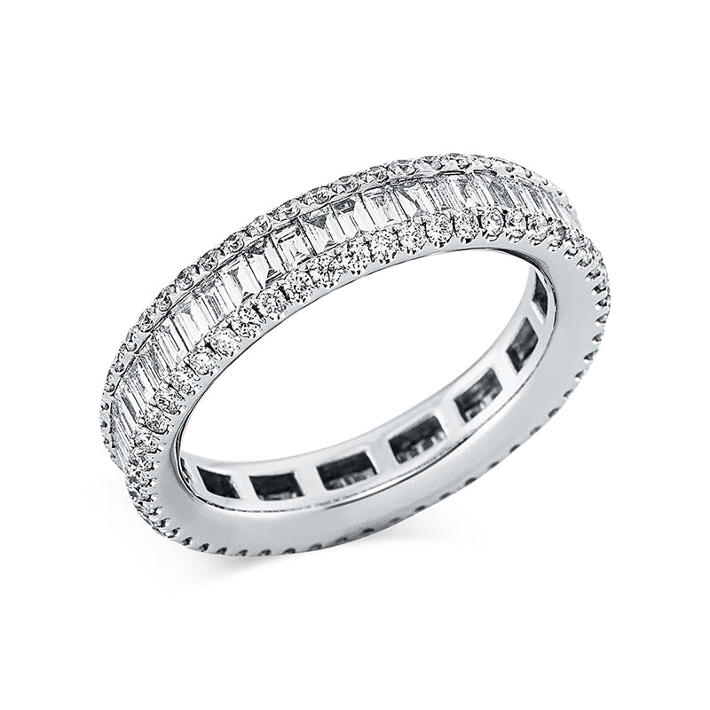 Ring    aus 750/-18 Karat Weißgold mit 153 Diamanten 1