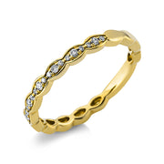 Ring    aus 750/-18 Karat Gelbgold mit 21 Diamanten 0